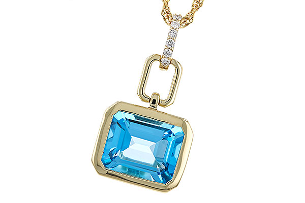 B274-76723: NECKLACE 3.26 BLUE TOPAZ 3.30 TGW (10x8MM BT)