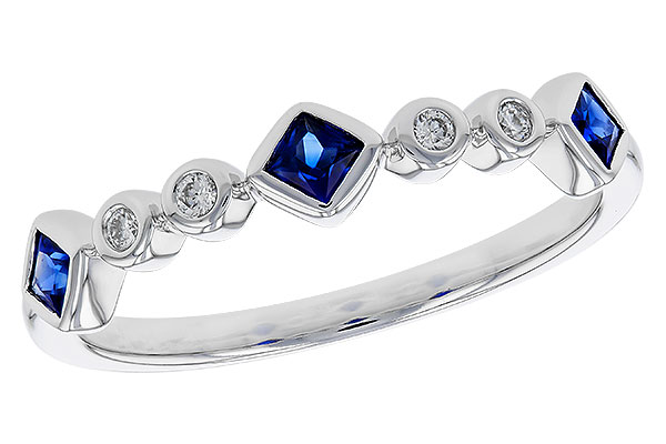 B274-77550: LDS WED RG .25 SAPPHIRE .30 TGW