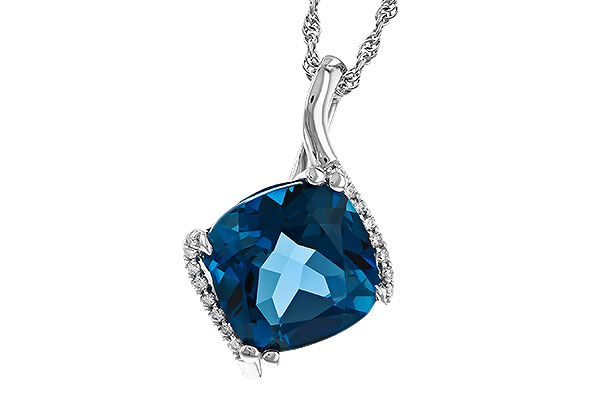 B274-79423: NECK 4.42 LONDON BLUE TOPAZ 4.50 TGW (10MM LBT)