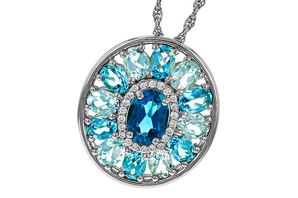 B274-79432: NECK 3.02 TW BLUE TOPAZ 3.10 TGW (7x5MM LBT CTR)