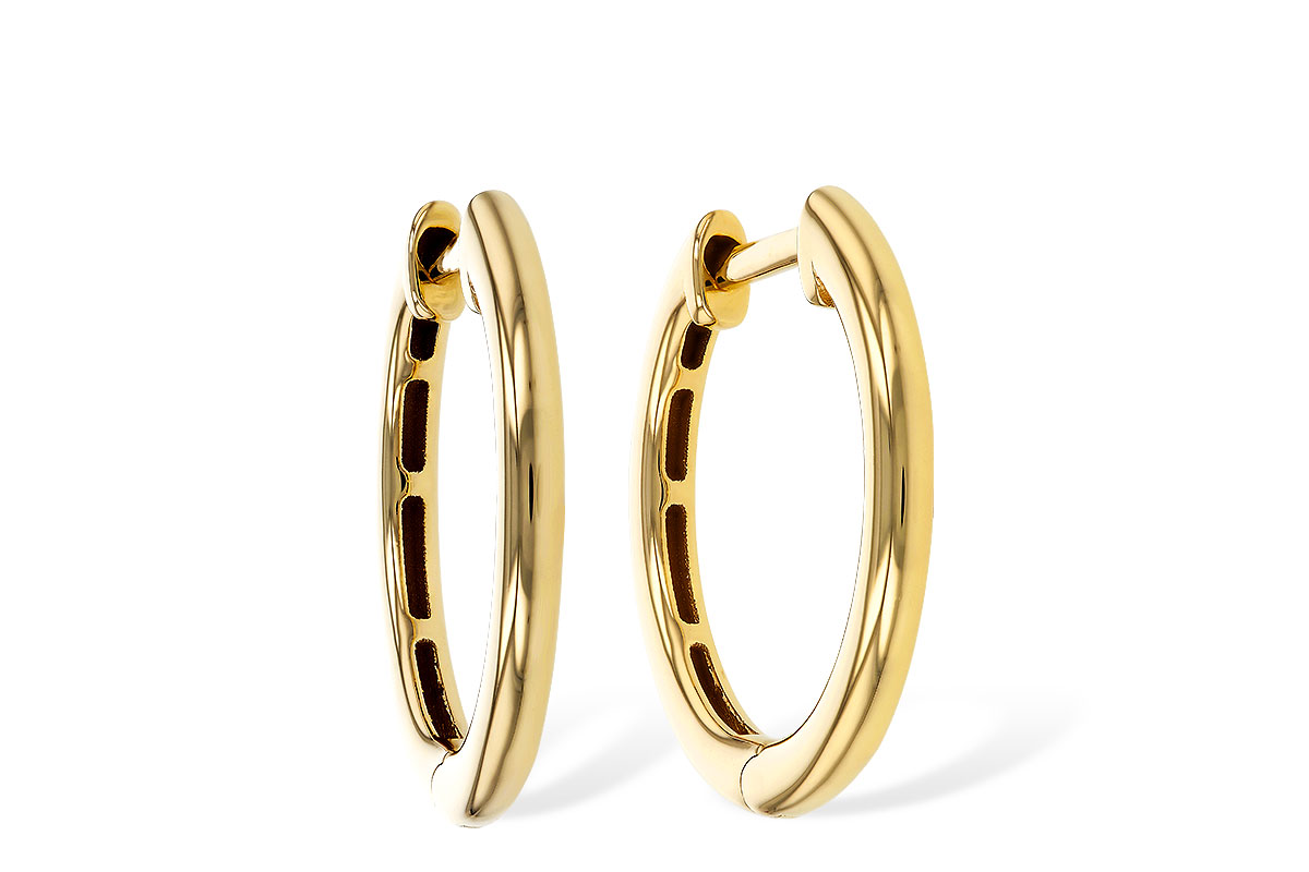 B274-80287: GOLD EARRINGS (16MM)