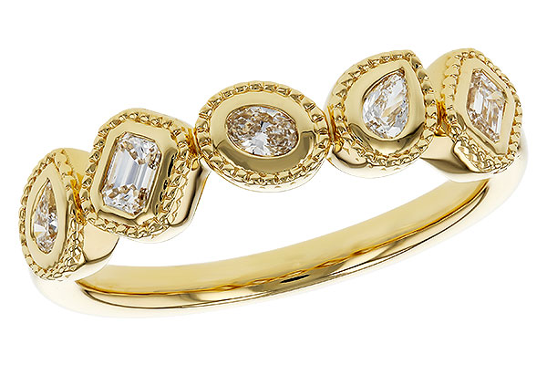 B274-80350: LDS DIA WED RG .34 TW FANCY CUT DIAS