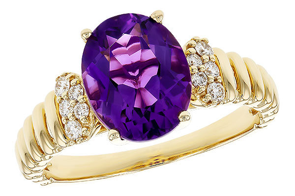B275-63932: LDS RG 2.12 AMETHYST 2.26 TGW (10x8MM AMY)