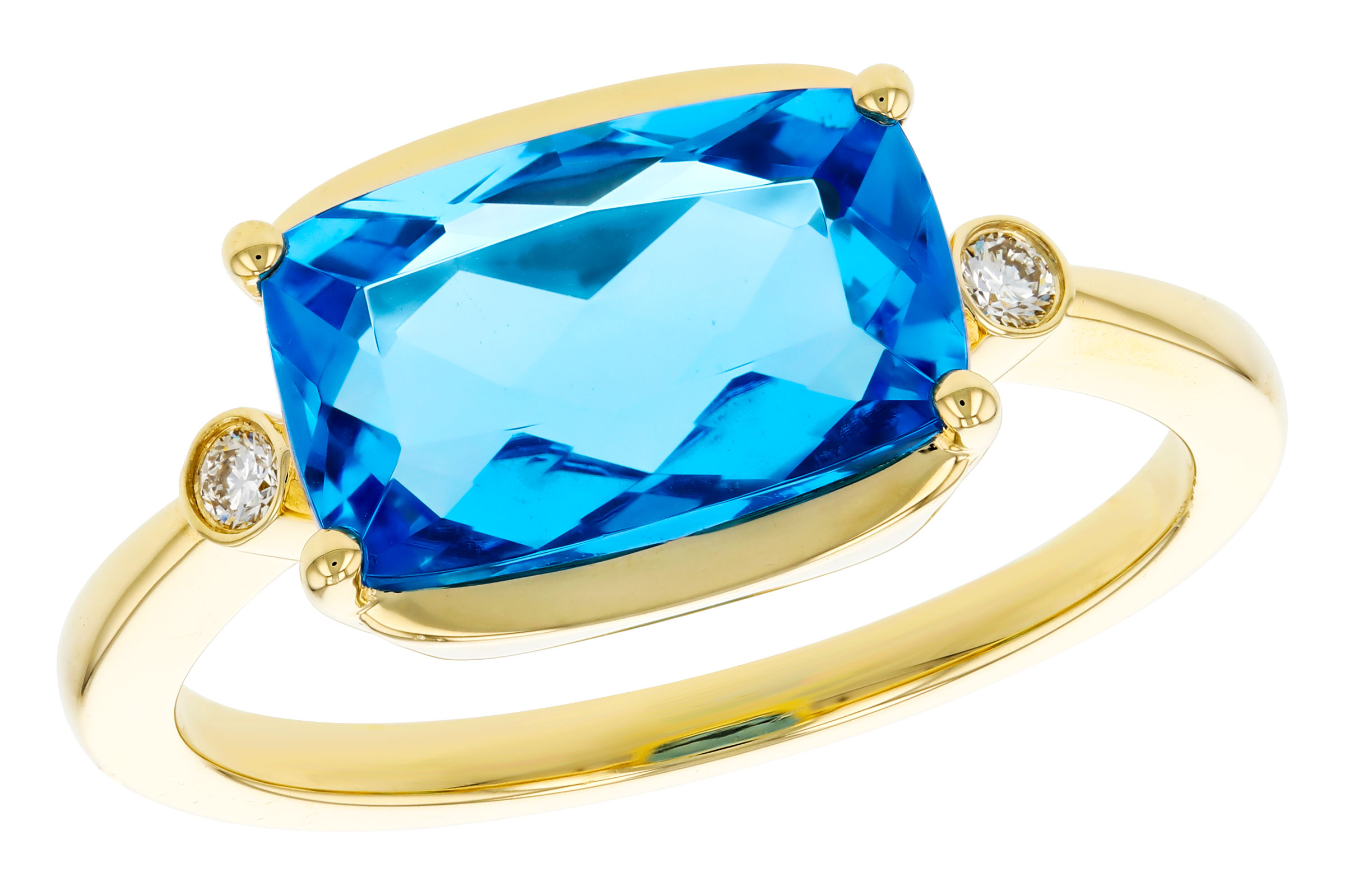 B275-65741: LDS RG 2.88 BLUE TOPAZ 2.92 TGW (11x7MM BT)