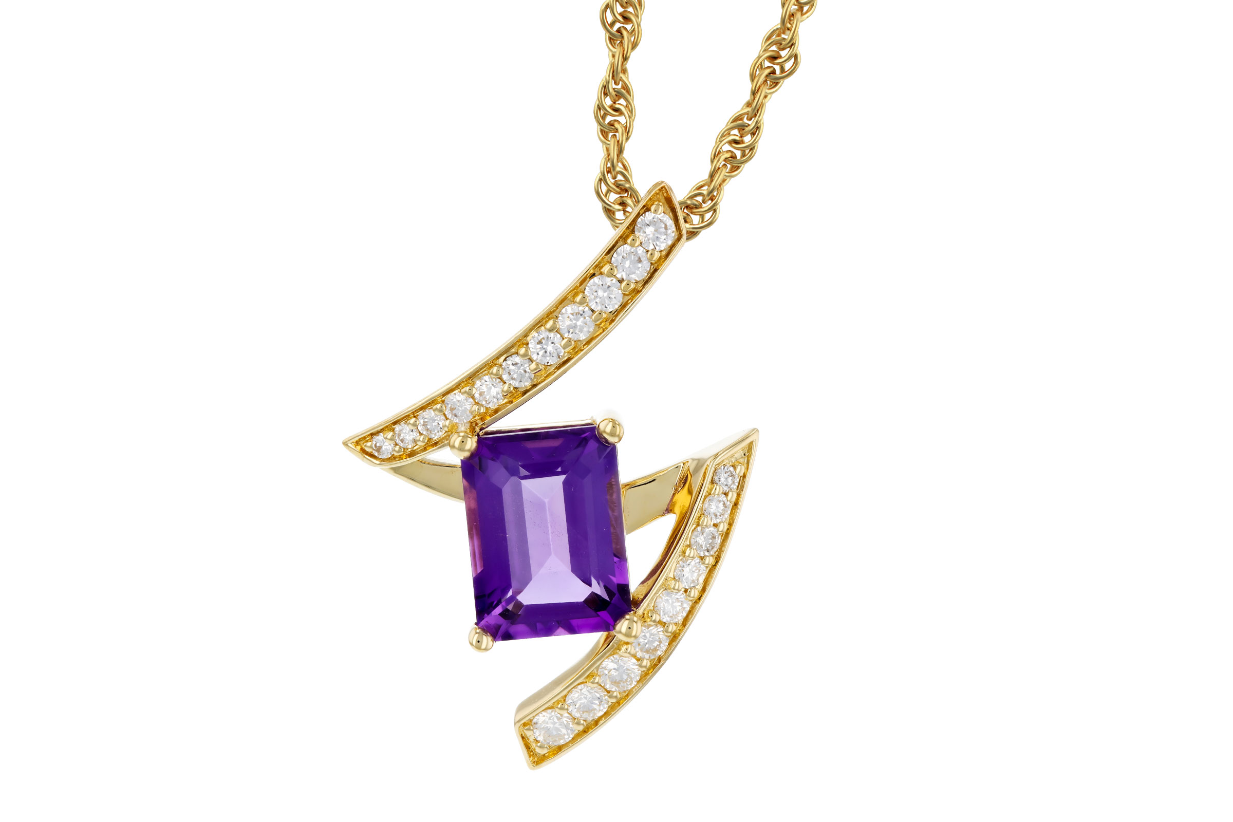 B275-66696: NECKLACE 1.36 AMETHYST 1.56 TGW (8x6MM AMY)