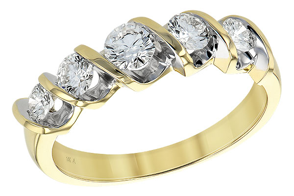 C092-97550: LDS DIA WED RING .75 TW