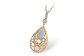 C184-73032: NECKLACE .20 TW