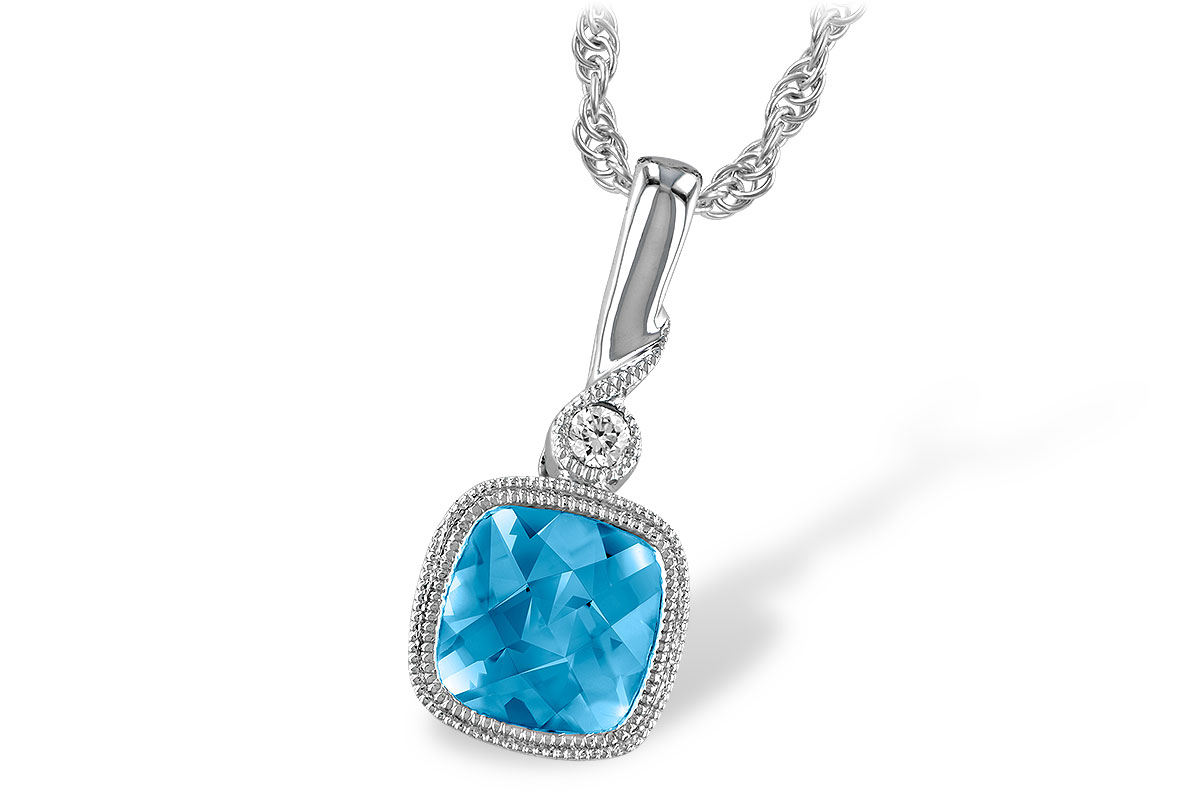 C186-61223: NECK 1.03 BLUE TOPAZ 1.05 TGW