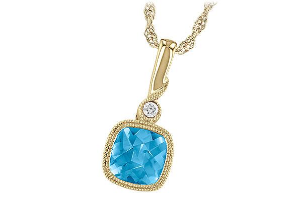 C186-61223: NECK 1.03 BLUE TOPAZ 1.05 TGW