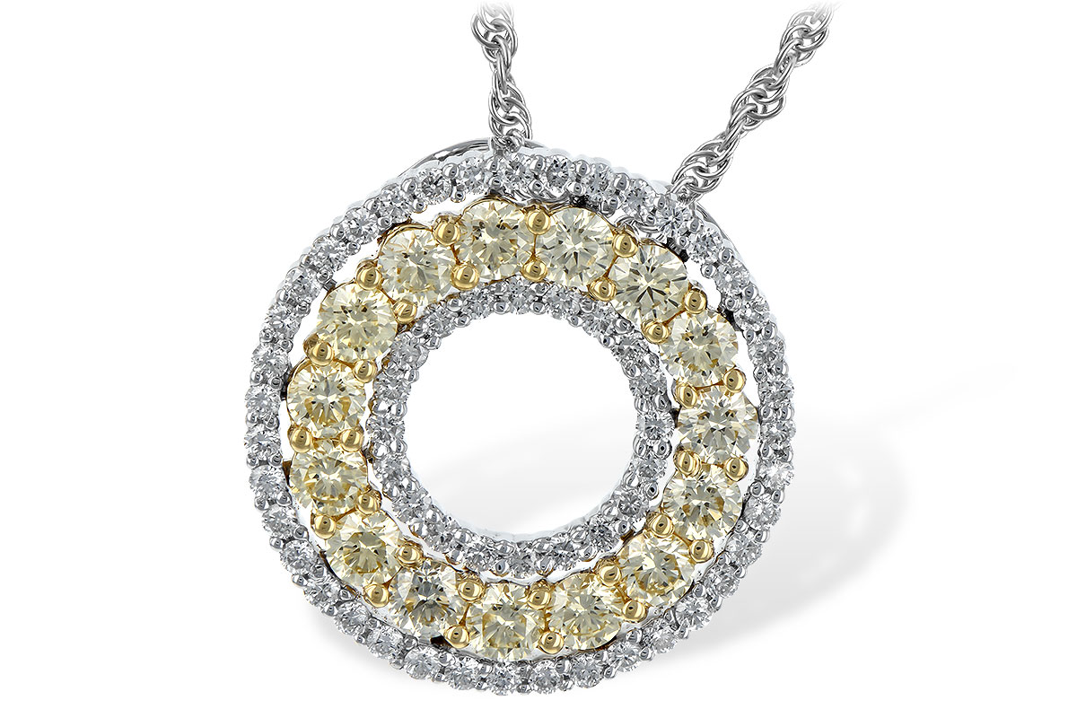 C189-29396: NECK 1.08 YELLOW DIAS 1.55 TW