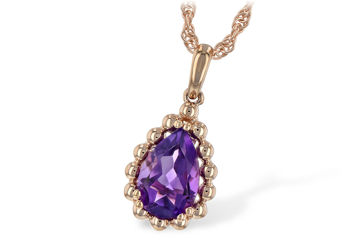 C189-31250: NECKLACE 1.06 CT AMETHYST