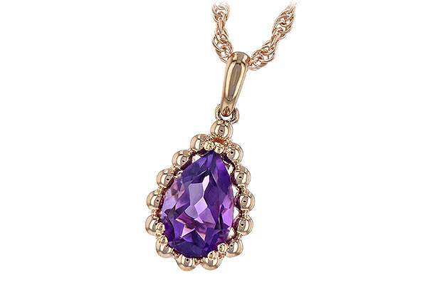 C189-31250: NECKLACE 1.06 CT AMETHYST