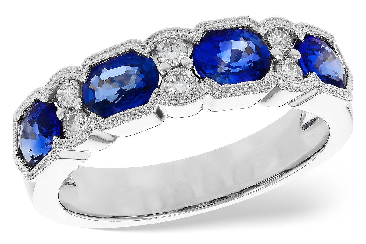 C189-35805: LDS WED RG 1.72 SAPPHIRE 1.90 TGW (5x4MM SAPP)