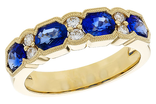 C189-35805: LDS WED RG 1.72 SAPPHIRE 1.90 TGW (5x4MM SAPP)