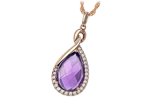 C189-35814: NECK 3.91 AMETHYST 4.10 TGW