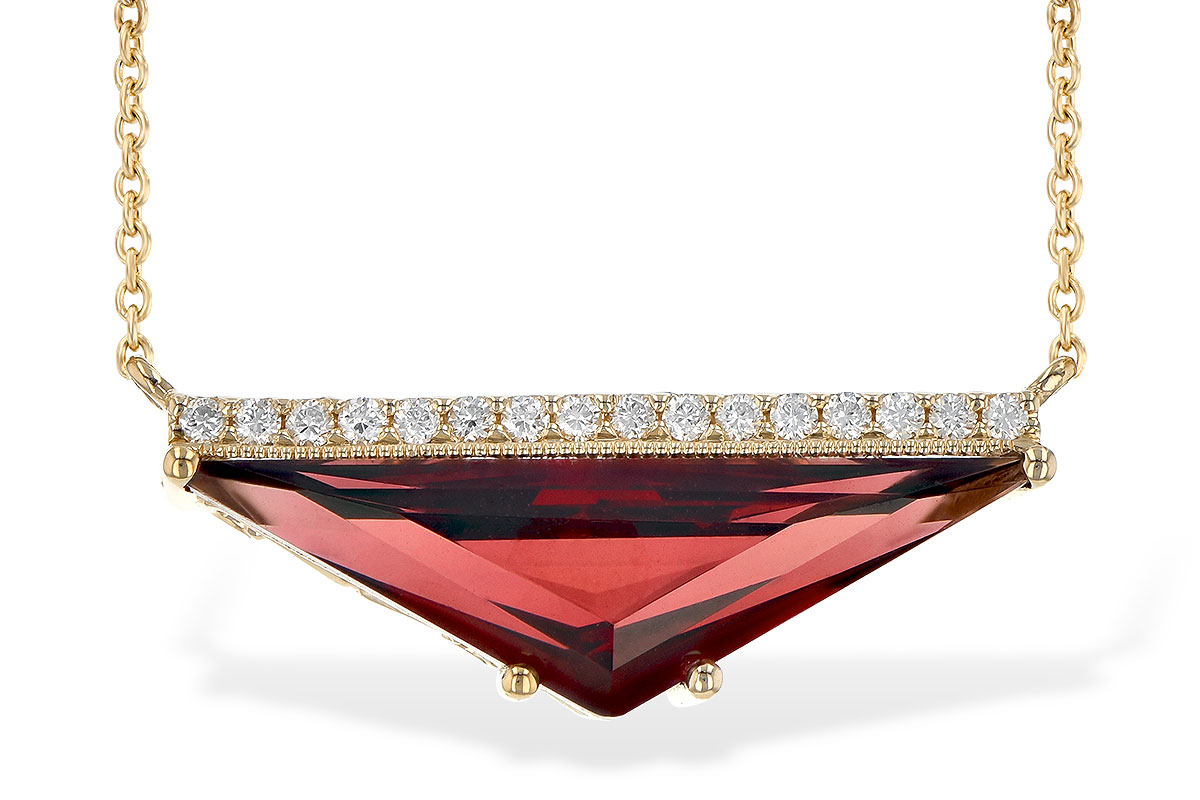 C190-23959: NECK 2.85 GARNET 2.95 TGW