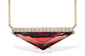 C190-23959: NECK 2.85 GARNET 2.95 TGW