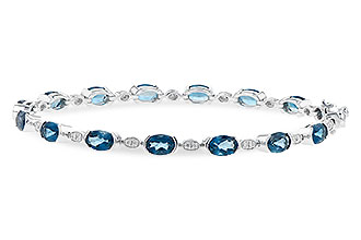 C190-23996: BRACELET 7.20 LONDON BLUE TOPAZ 7.36 TGW