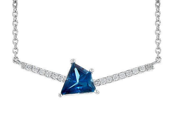 C190-24832: NECK .87 LONDON BLUE TOPAZ .95 TGW