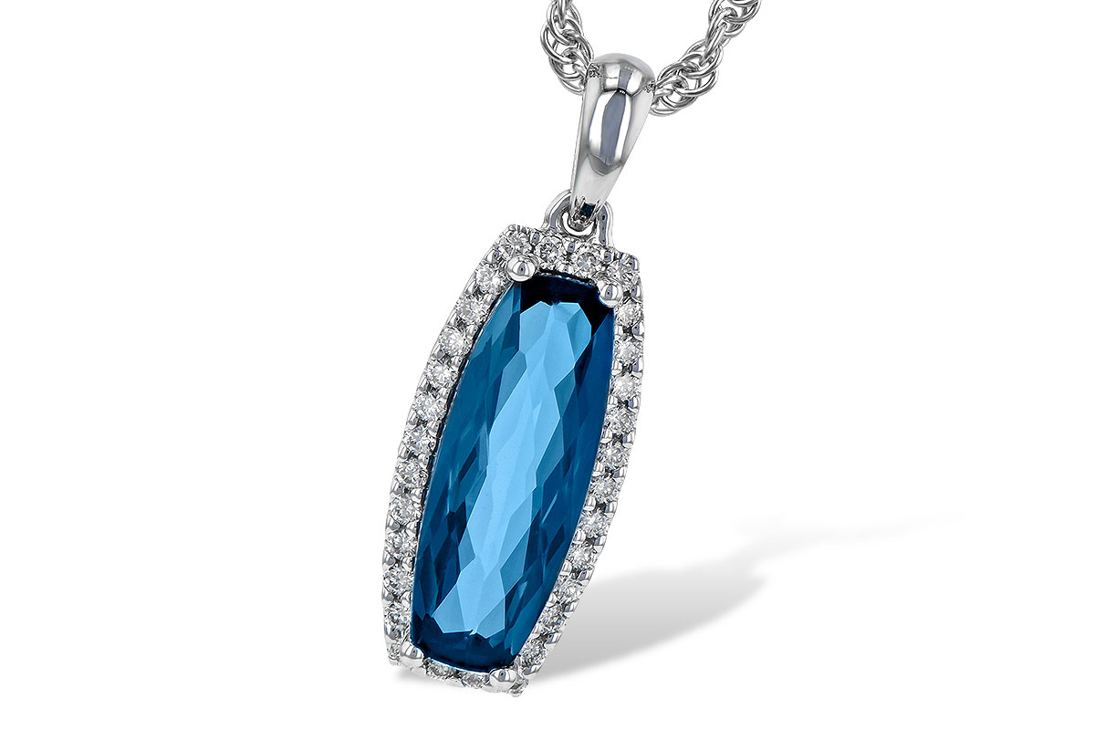 C190-25732: NECK 1.58 LONDON BLUE TOPAZ 1.70 TGW