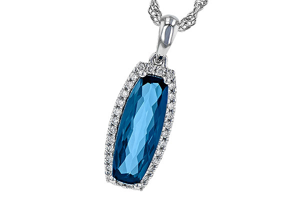 C190-25732: NECK 1.58 LONDON BLUE TOPAZ 1.70 TGW