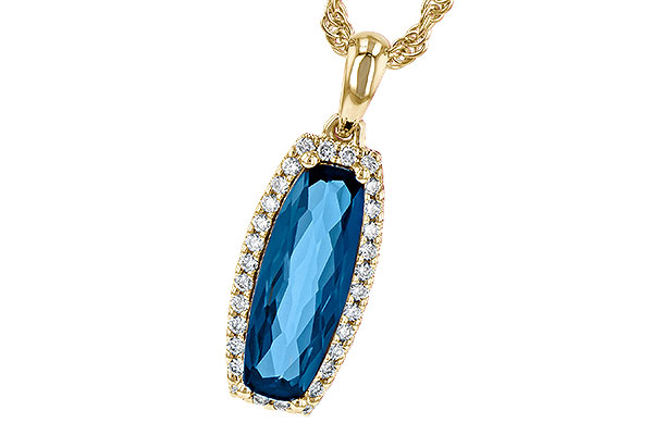 C190-25732: NECK 1.58 LONDON BLUE TOPAZ 1.70 TGW