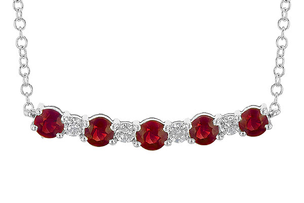 C190-26641: NECK .58 TW RUBY .70 TGW