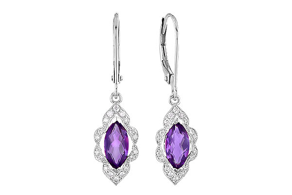 C272-99368: EARR .92 TW AMETHYST 1.07 TGW