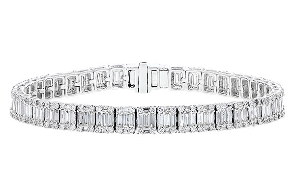 C273-83968: BRACELET 2.72 TW BAGUETTES 4.10 TW