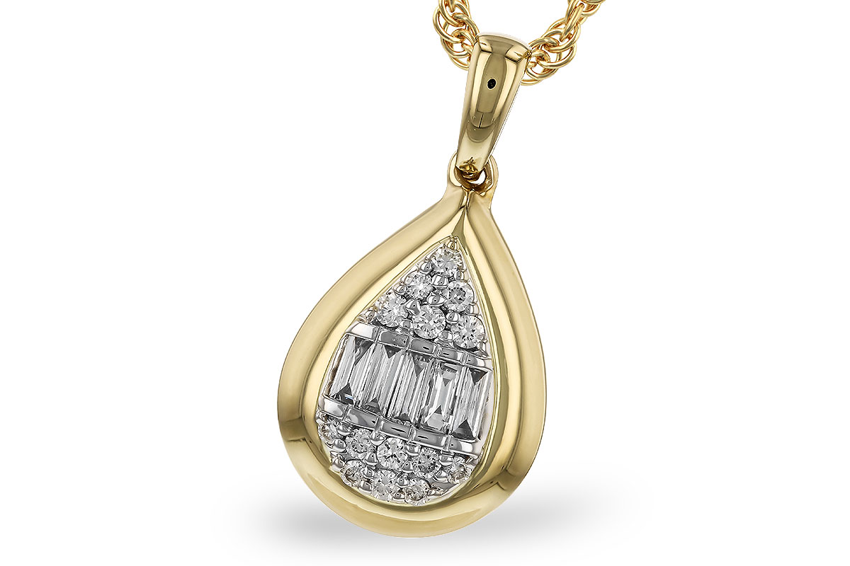 C273-90296: NECKLACE .08 BAG .16 TW