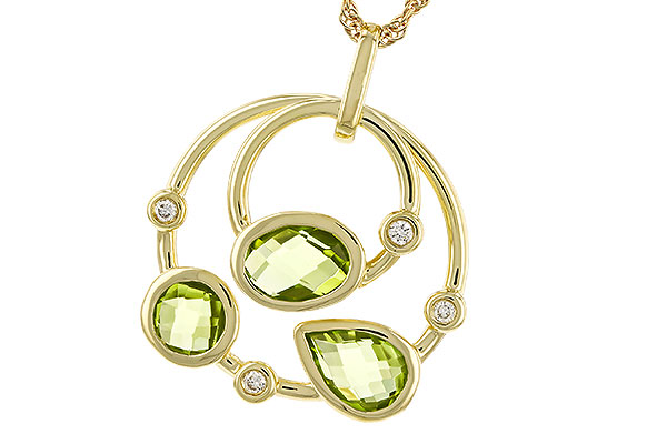 C274-73014: NECKLACE 2.20 PERIDOT 2.26 TGW