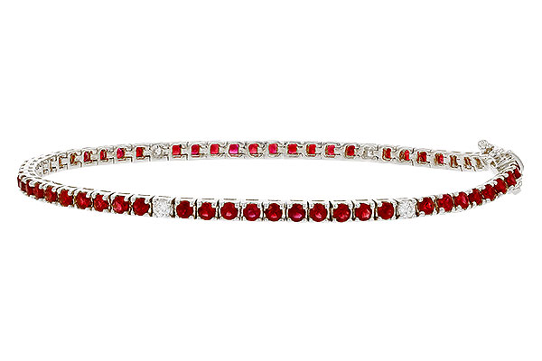 C274-73996: BRACELET 3.04 RUBY 3.29 TGW (7")