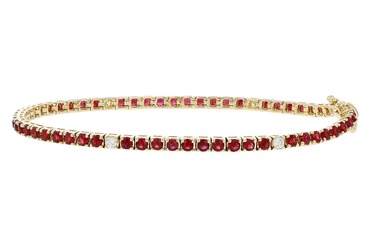 C274-73996: BRACELET 3.04 RUBY 3.29 TGW (7")