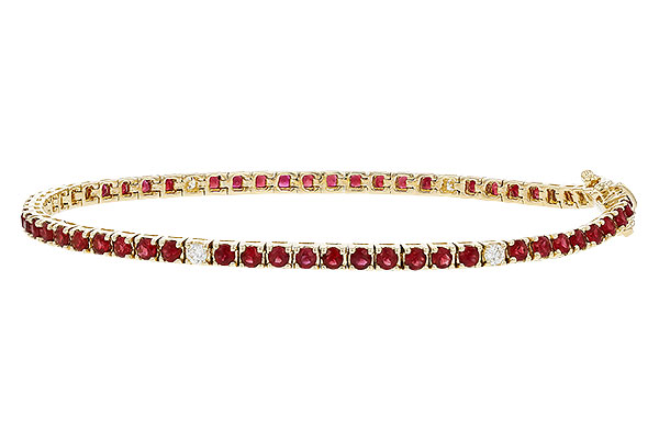 C274-73996: BRACELET 3.04 RUBY 3.29 TGW (7")