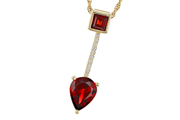 C274-74832: NECKLACE 2.15 GARNET 2.20 TGW
