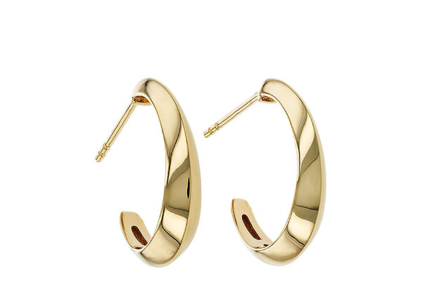 C274-74859: GOLD EARRINGS (19MM)