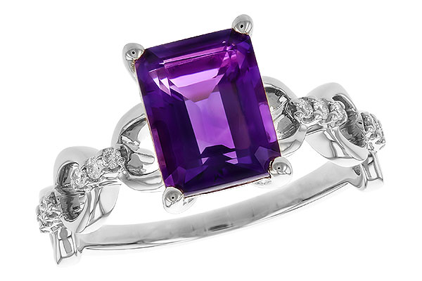 C274-79387: LDS RG 1.95 AMETHYST 2.05 TGW (9x7MM AMY)