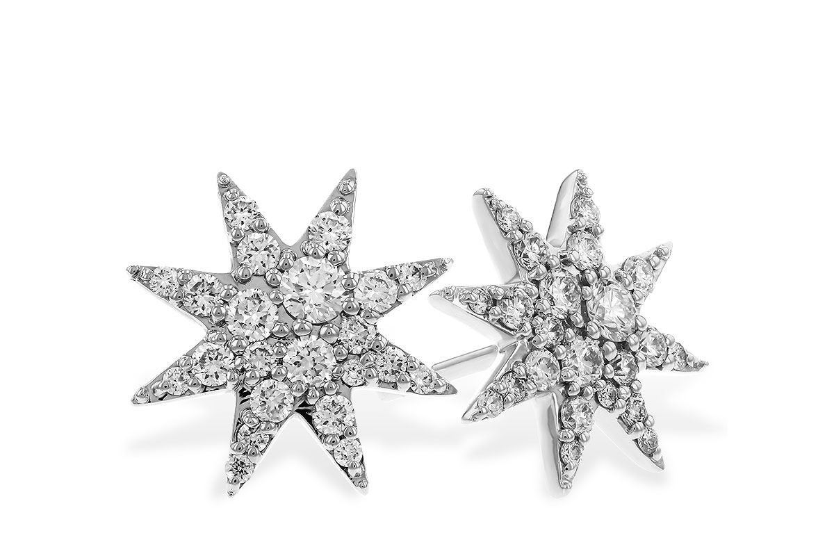 C274-79396: EARRINGS .50 TW