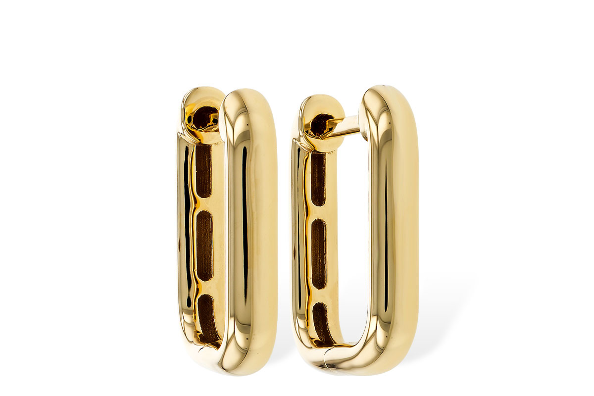 C274-79450: GOLD EARRINGS (15MM)