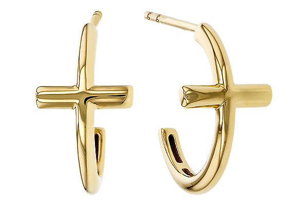 C274-80287: GOLD EARRINGS (14MM)