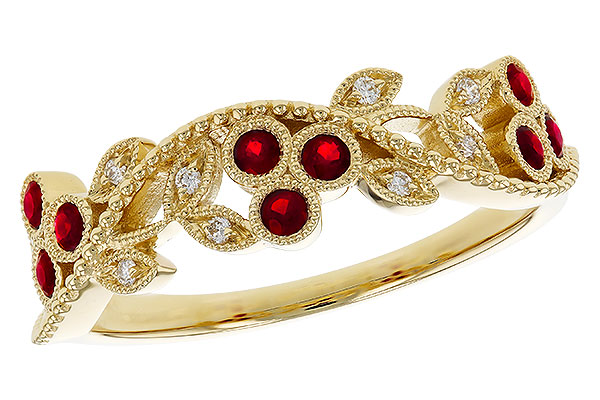 C274-81187: LDS DIA RG .22 RUBY TW .28 TGW