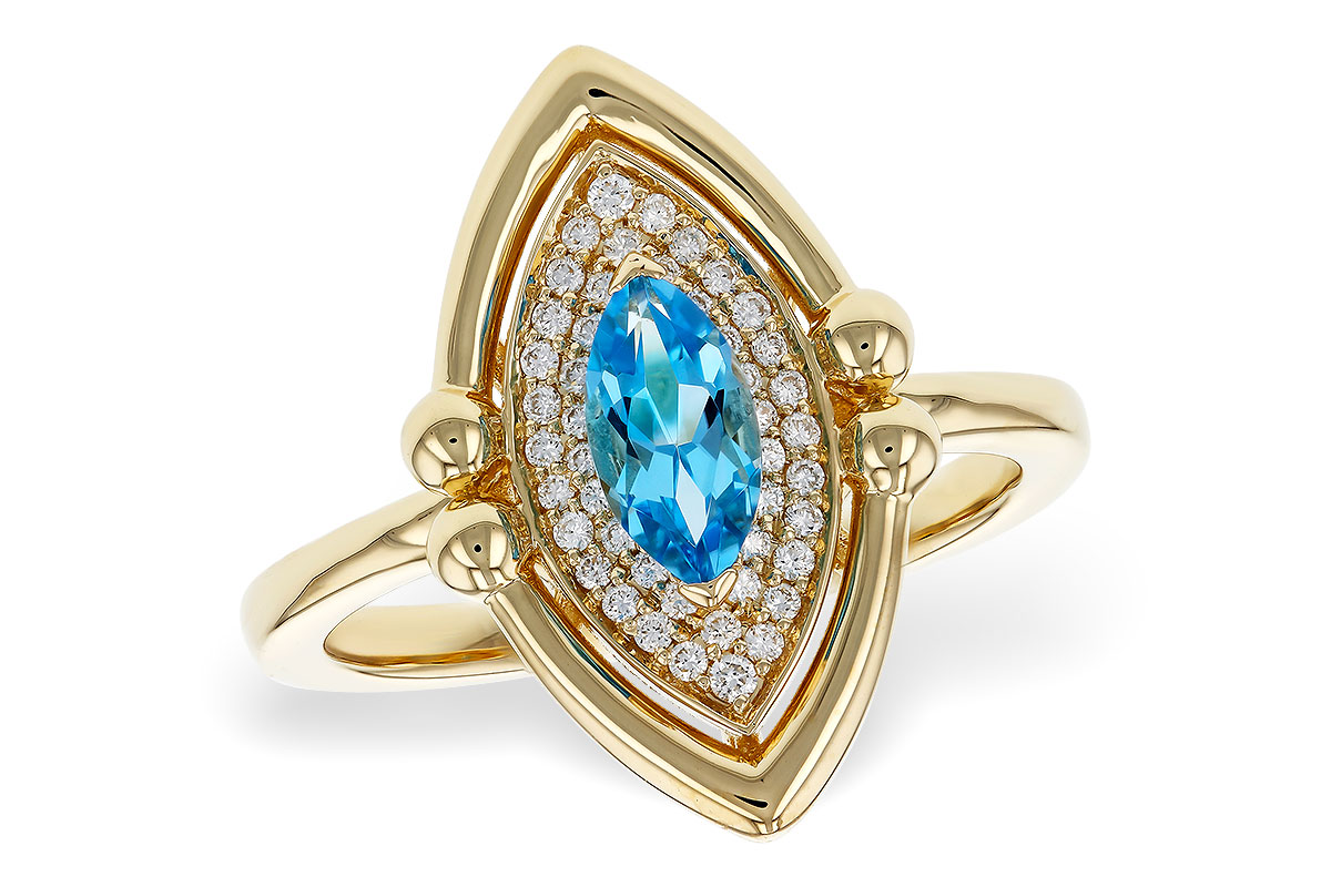 C274-81205: LDS RG .54 BLUE TOPAZ .70 TGW (8x4MM BT)