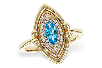 C274-81205: LDS RG .54 BLUE TOPAZ .70 TGW (8x4MM BT)