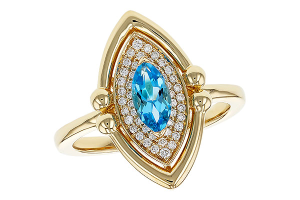 C274-81205: LDS RG .54 BLUE TOPAZ .70 TGW (8x4MM BT)