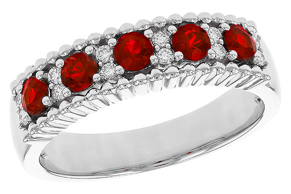 C274-81250: LDS WED RG .60 TW RUBY .72 TGW