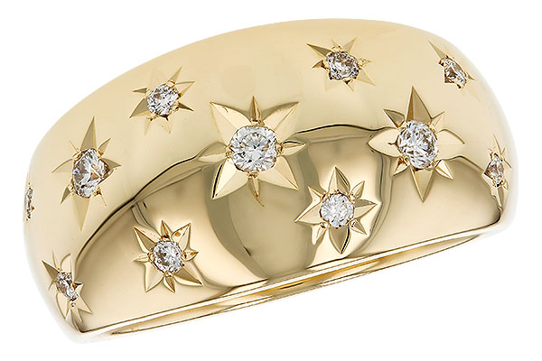 C275-63968: LDS DIA WEDDING RING .18 TW