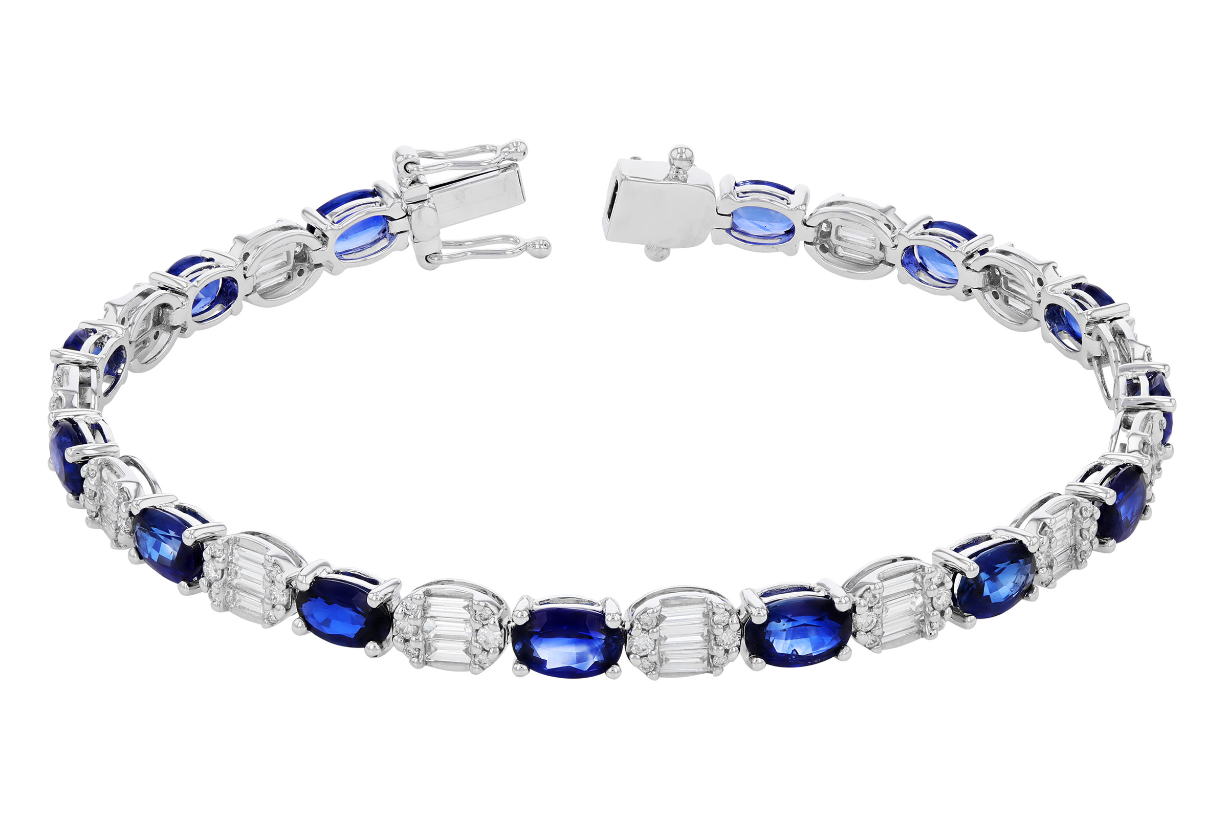 C275-64905: BRACELET 7.28 TW SAPPHIRE 8.98 TGW (7")
