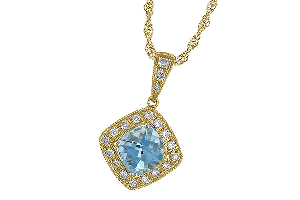 D006-54850: NECKLACE .80 AQUA .93 TGW