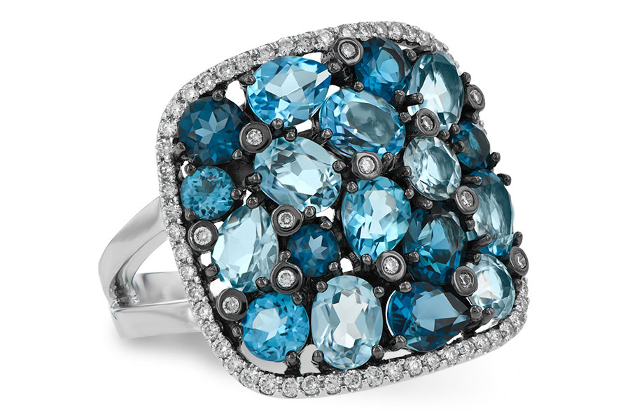 D187-50305: LDS RG 3.67 BLUE TOPAZ 3.94 TGW