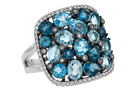 D187-50305: LDS RG 3.67 BLUE TOPAZ 3.94 TGW